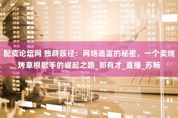 配资论坛网 独辟蹊径：网络造富的秘密，一个卖烧烤草根歌手的崛起之路_郭有才_直播_苏畅